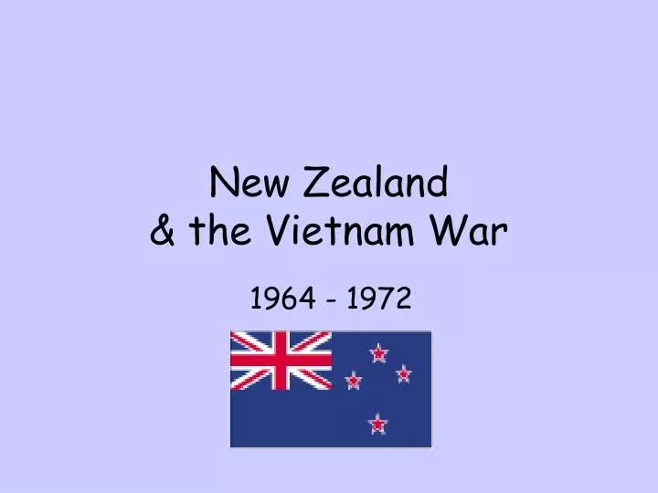 new zealand the vietnam war