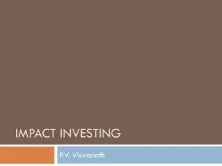 Impact investing