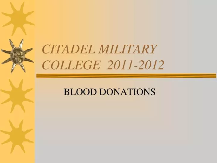 citadel military college 2011 2012