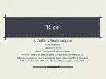 “Rice” - slide 1