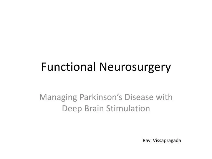 functional neurosurgery