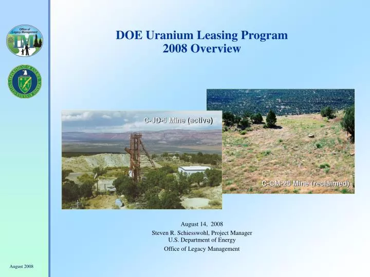 doe uranium leasing program 2008 overview