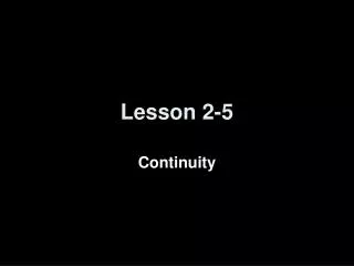 Lesson 2-5