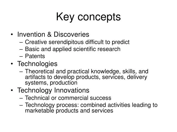 key concepts