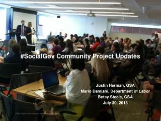 # SocialGov Community Project Updates