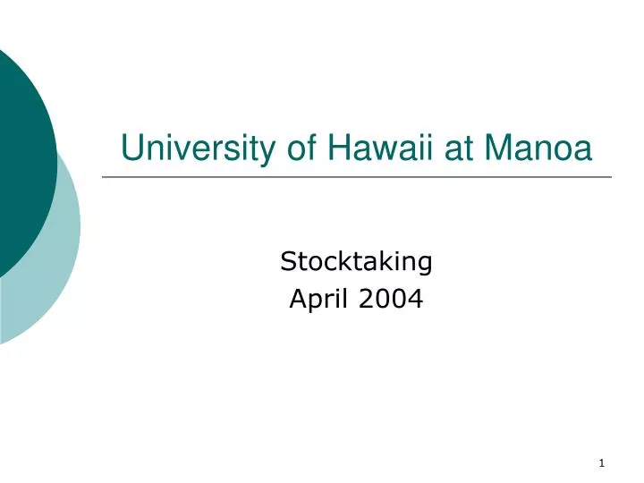 university of hawaii at manoa