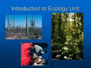 Introduction to Ecology Unit