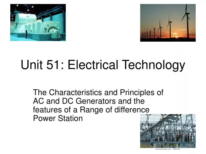 unit 51 electrical technology