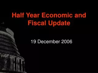 Half Year Economic and Fiscal Update