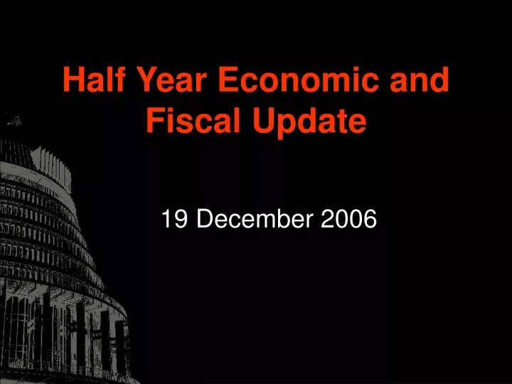 half year economic and fiscal update