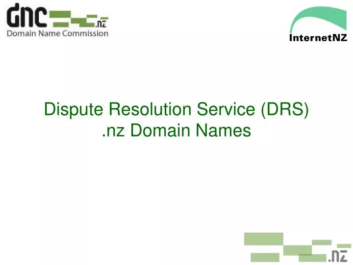 dispute resolution service drs nz domain names