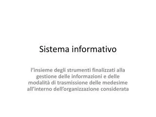sistema informativo