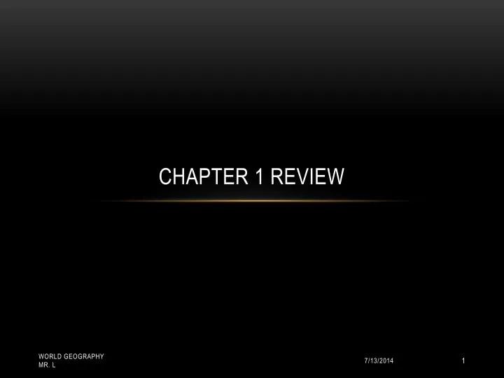 chapter 1 review