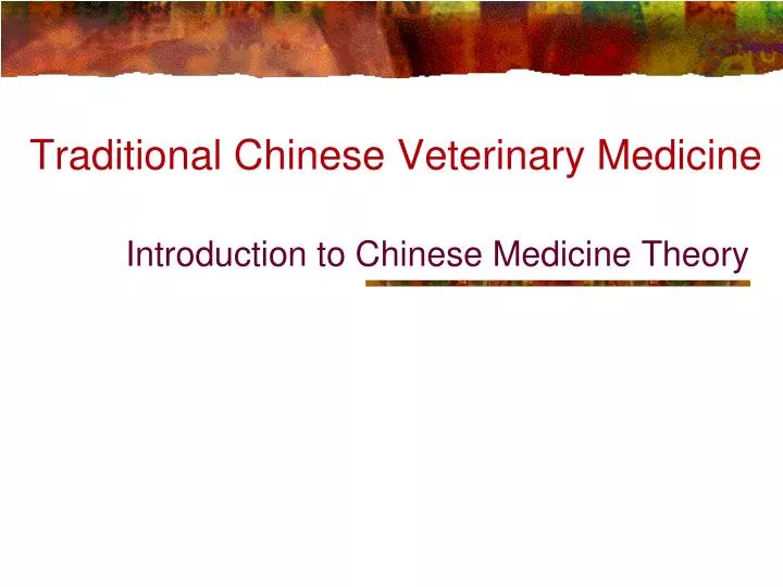 traditional chinese veterinary medicine
