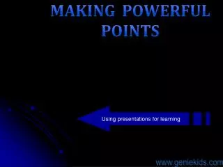 Using presentations for learning