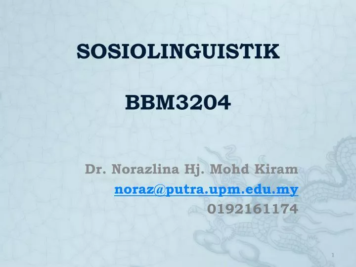 sosiolinguistik bbm3204