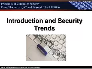 Introduction and Security Trends