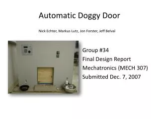 Automatic Doggy Door