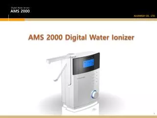 AMS 2000 Digital Water Ionizer