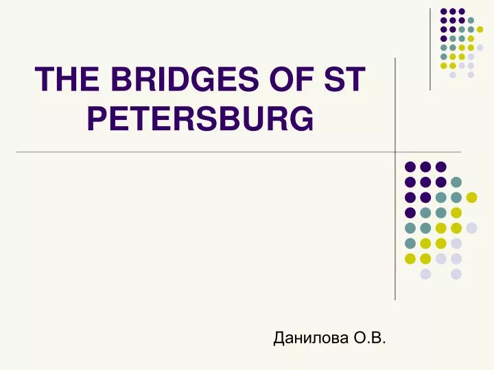 the bridges of st petersburg