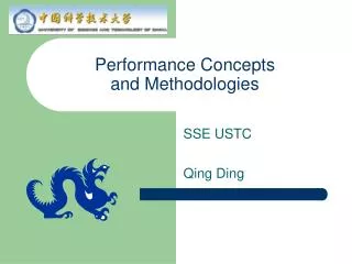 Performance Concepts and Methodologies