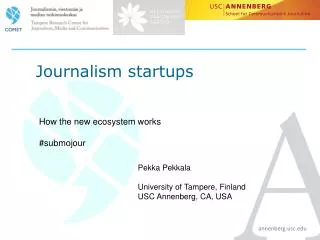 Journalism startups