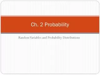 ch 2 probability