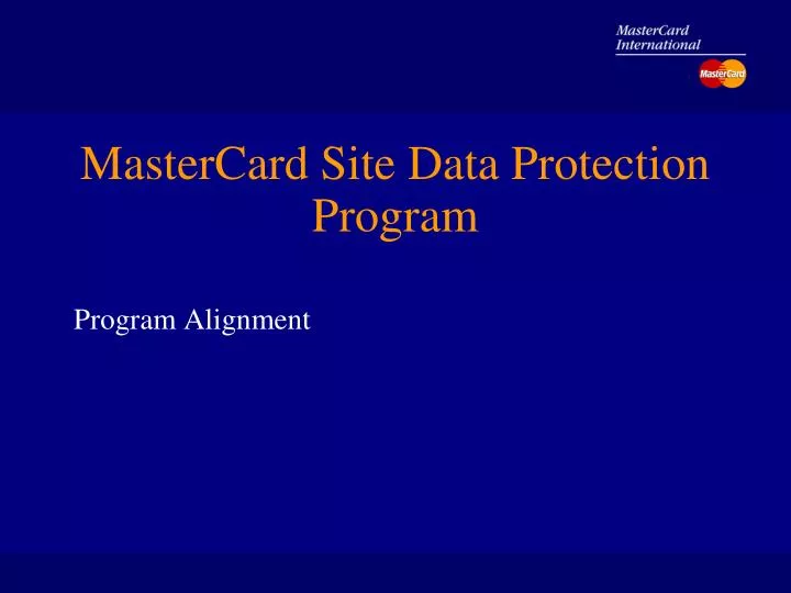 mastercard site data protection program