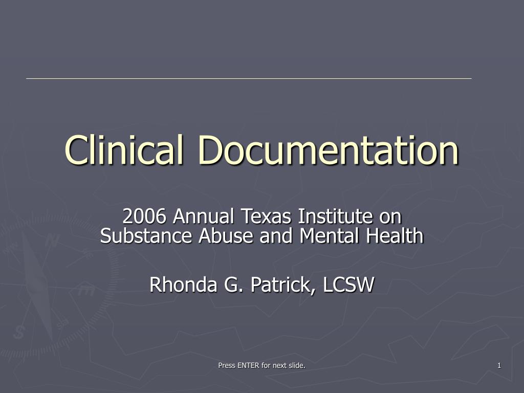 PPT - Clinical Documentation PowerPoint Presentation, free download ...