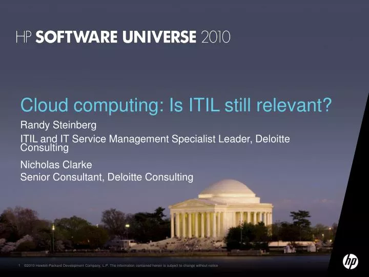 cloud computing is itil still relevant