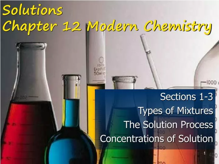 solutions chapter 12 modern chemistry