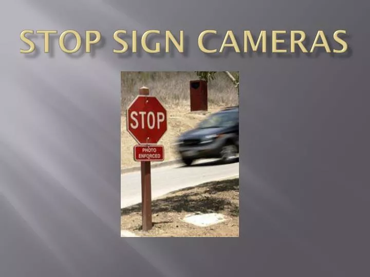 stop sign cameras