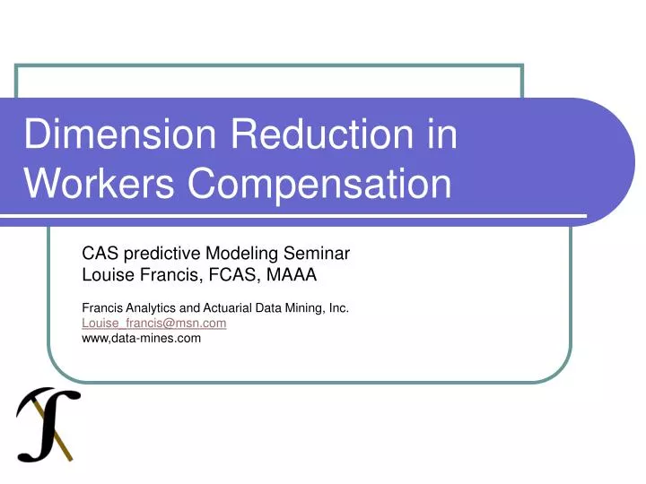 dimension reduction in workers compensation
