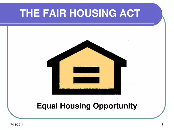 the fair housing act