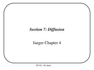 Section 7: Diffusion
