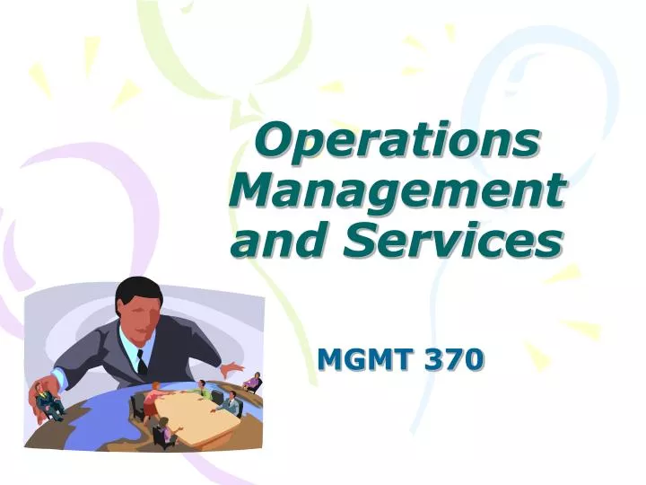 operations management and services