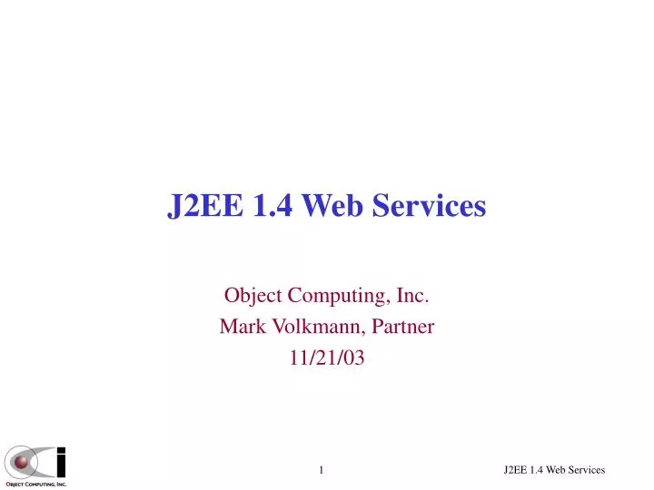 j2ee 1 4 web services