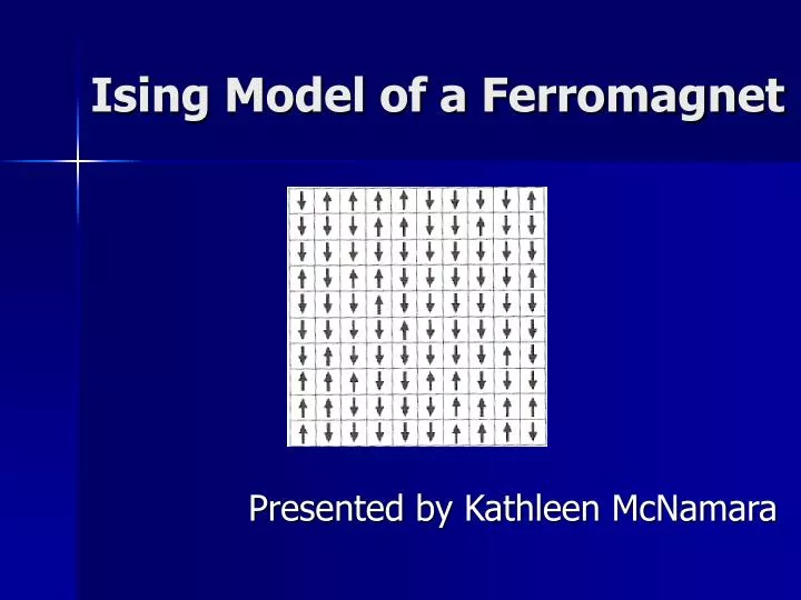 ising model of a ferromagnet