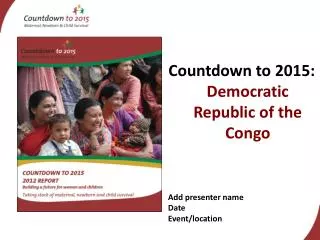 Countdown to 2015: Democratic Republic of the Congo
