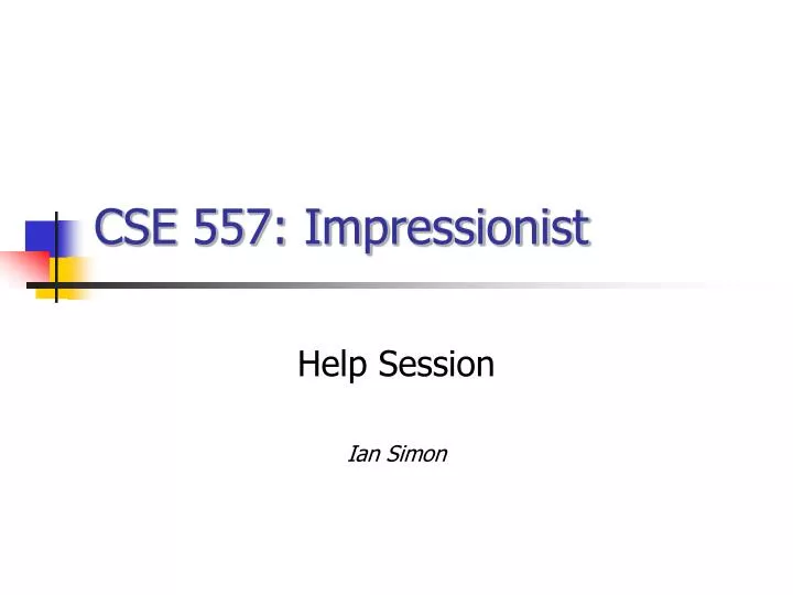 cse 557 impressionist