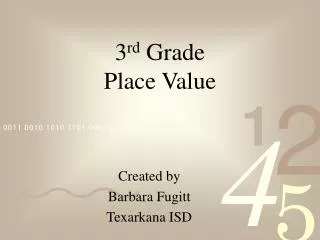 3 rd Grade Place Value