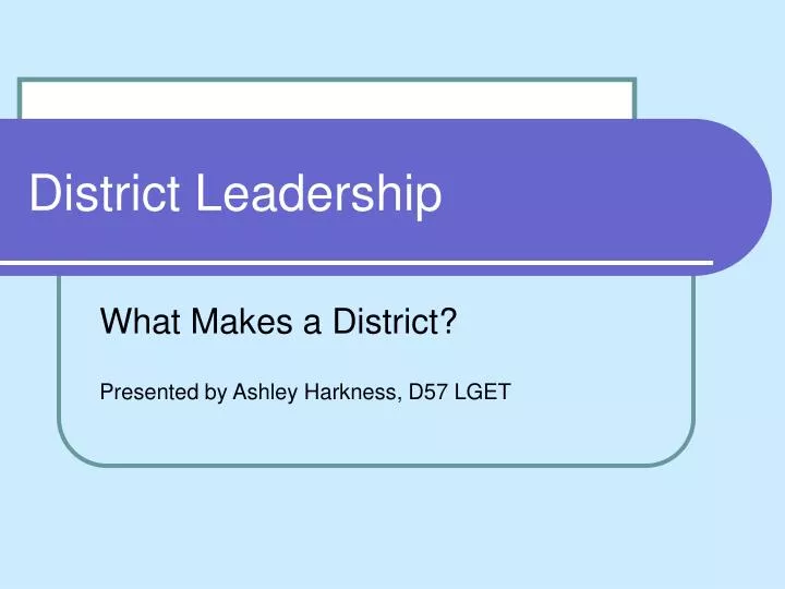 district leadership