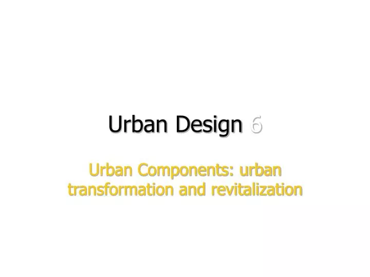 urban design 6