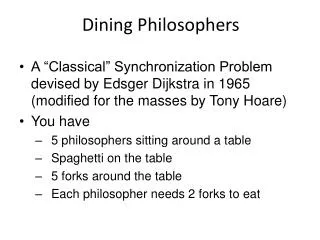 Dining Philosophers