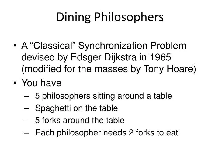 dining philosophers