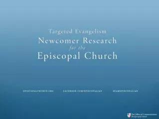 What we already know – The DNA of the Episcopal Church  