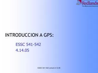 introduccion a gps