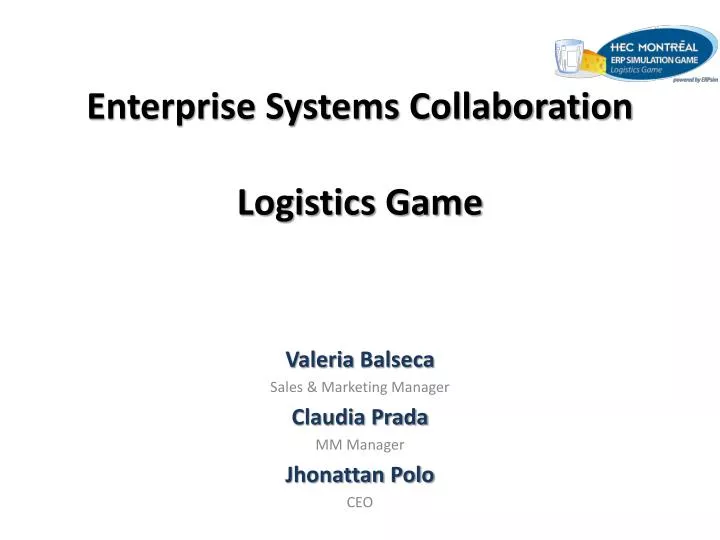 enterprise systems collaboration logistics game