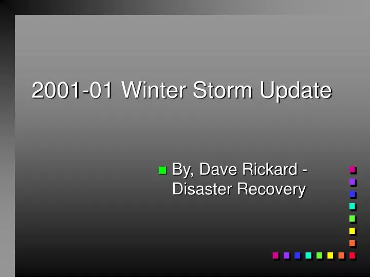 2001 01 winter storm update