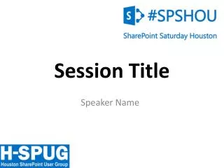 Session Title